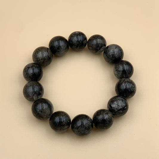 Vòng Tay Thạch Anh Tóc Đen 16 mm