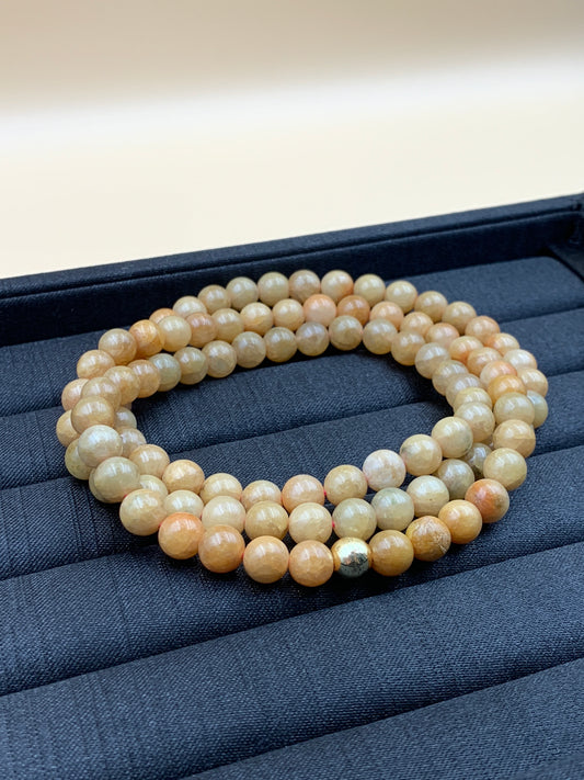 Dây Chuyền Ngọc Cẩm Thạch Huyết Vàng