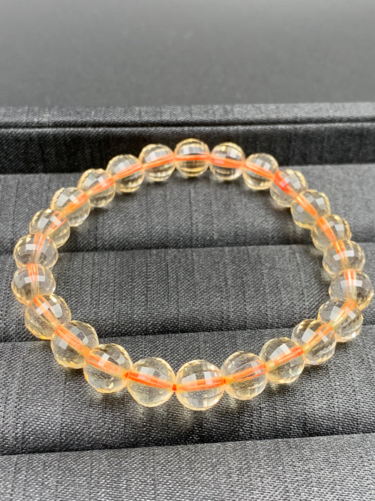 Vòng Tay Thạch Anh Vàng 9 mm