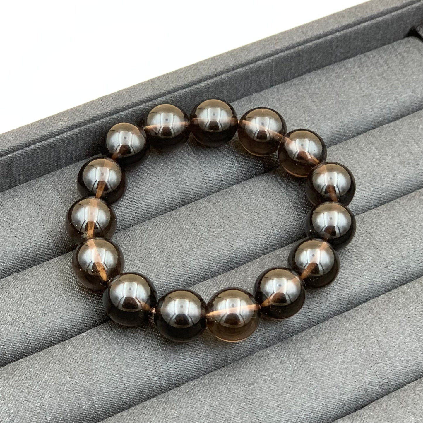 Vòng Tay Thạch Anh Khói 14 mm