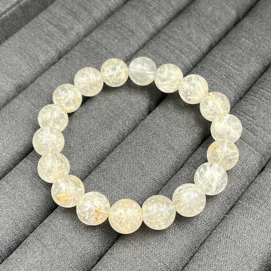 Vòng Tay Thạch Anh Tóc Trắng 10 mm