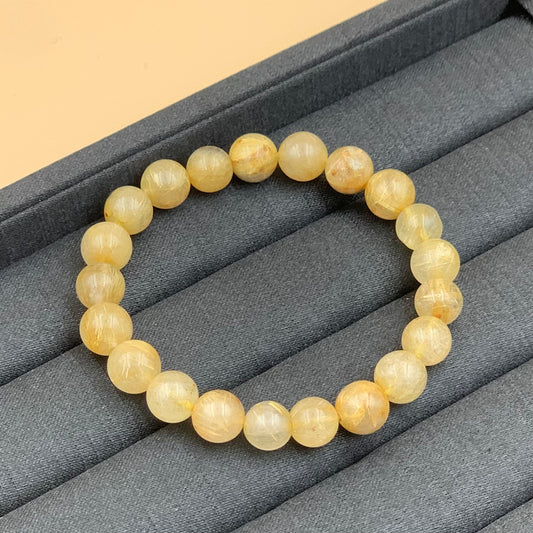 Vòng Tay Thạch Anh Tóc Vàng 9 mm