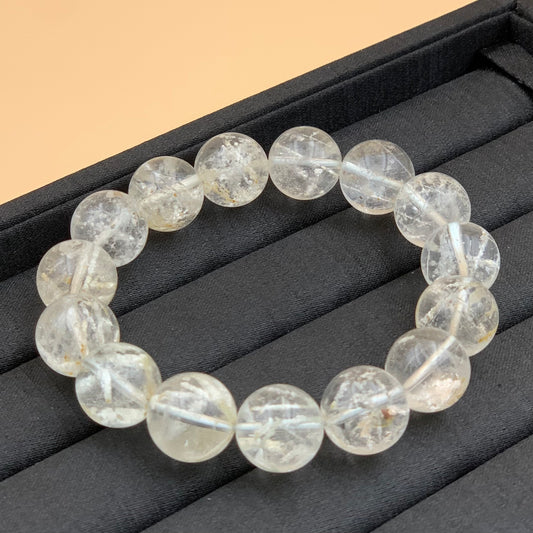 Vòng Tay Thạch Anh Tóc Trắng 15 mm