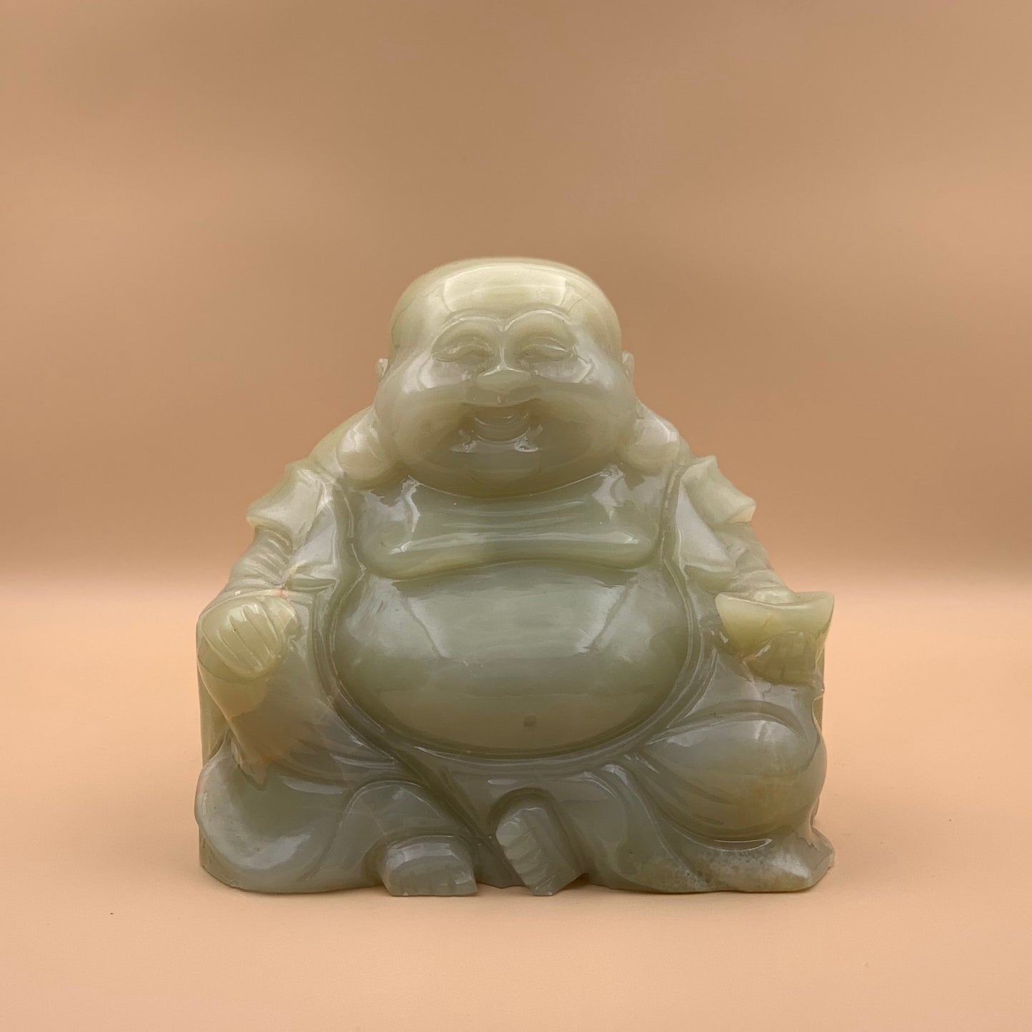 Tượng Phật Di Lặc Ngọc Xanh 12 cm