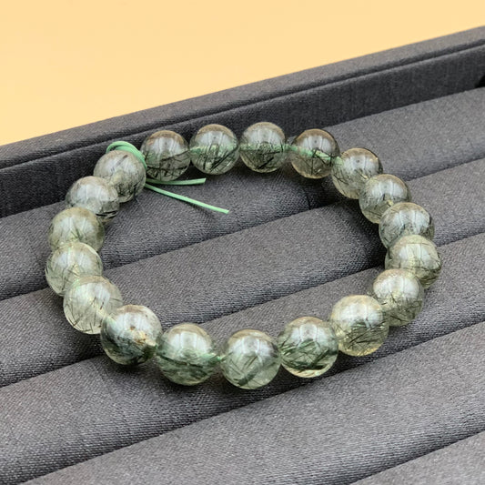 Vòng Tay Thạch Anh Tóc Xanh 11 mm