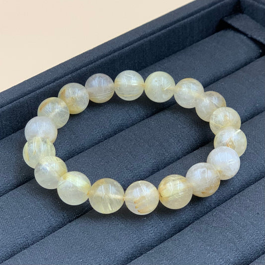 Vòng Tay Thạch Anh Tóc Vàng 10 mm