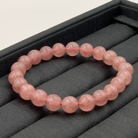 Vòng Tay Thạch Anh Dâu 8mm