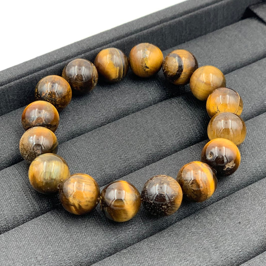 Vòng Tay Thạch Anh Mắt Hổ 12 mm