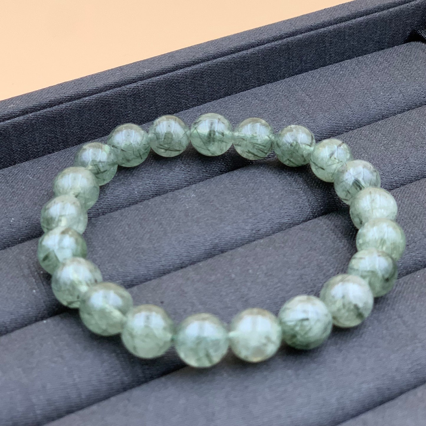 Vòng Tay Thạch Anh Tóc Xanh 10 mm