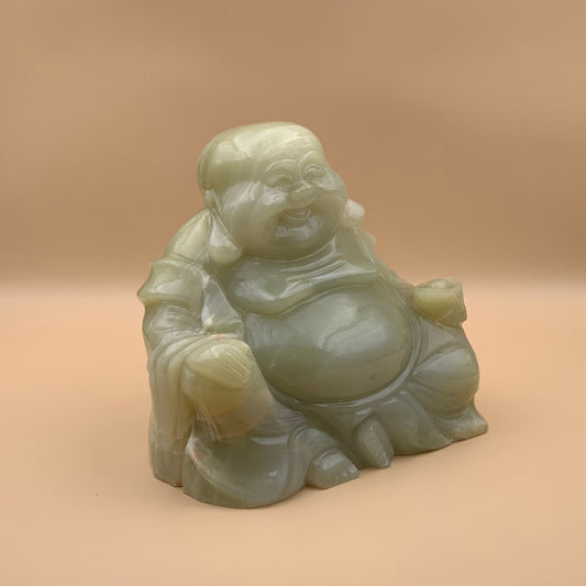 Tượng Phật Di Lặc Ngọc Xanh 12 cm