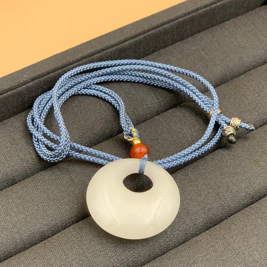 Vòng Dây Chuyền Mặt Ngọc ONYX