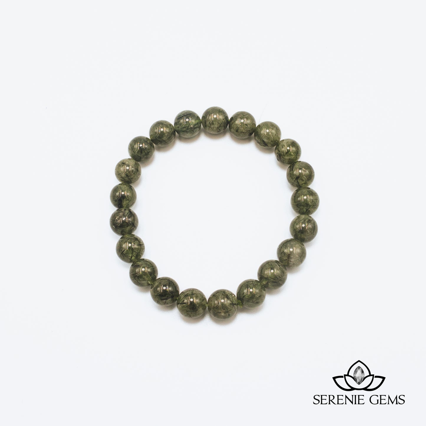 Vòng Tay Thạch Anh Tóc Xanh 9 mm