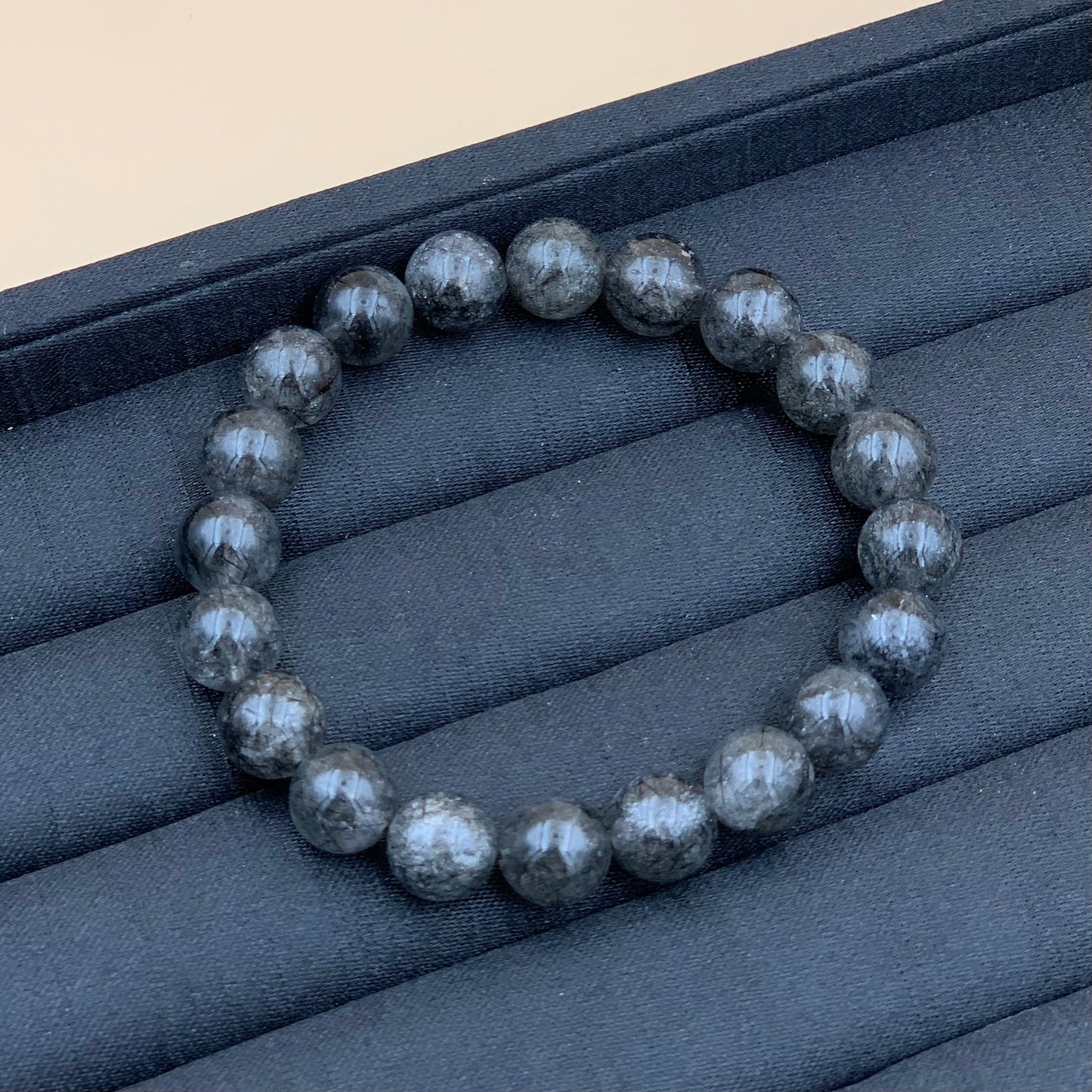 Vòng Tay Thạch Anh Tóc Đen 10 mm