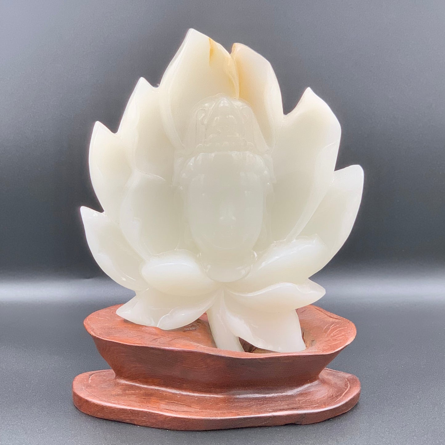 Tượng Phật A Di Đà Hoàng Long Đế Gỗ 15 cm