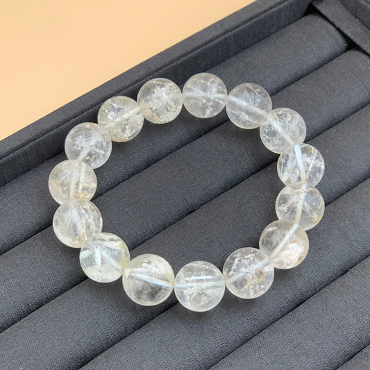 Vòng Tay Thạch Anh Tóc Trắng 15 mm