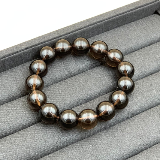 Vòng Tay Thạch Anh Khói 14 mm