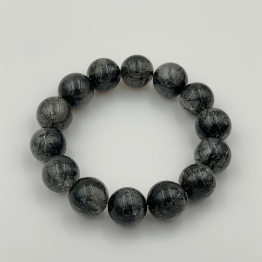 Vòng Tay Thạch Anh Tóc Đen 16 mm