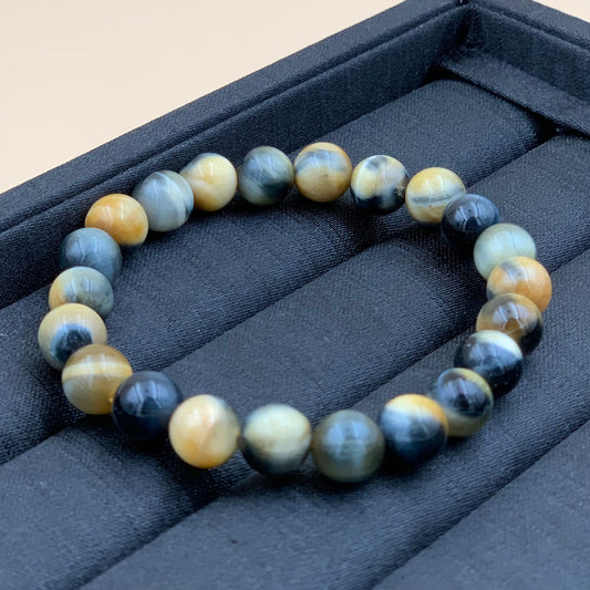 Vòng Tay Thạch Anh Tóc Hổ Chim Ưng 8 mm