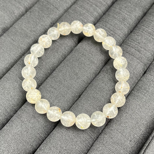Vòng Tay Thạch Anh Tóc Trắng 8 mm