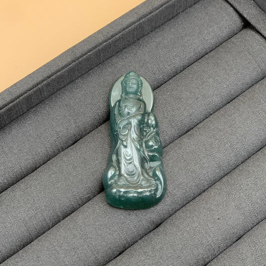 Mặt Dây Chuyền Quan Âm Ngọc A Vip