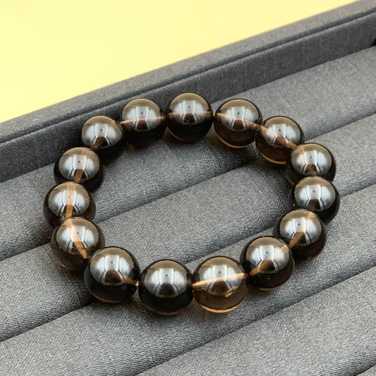 Vòng Tay Thạch Anh Khói 14 mm