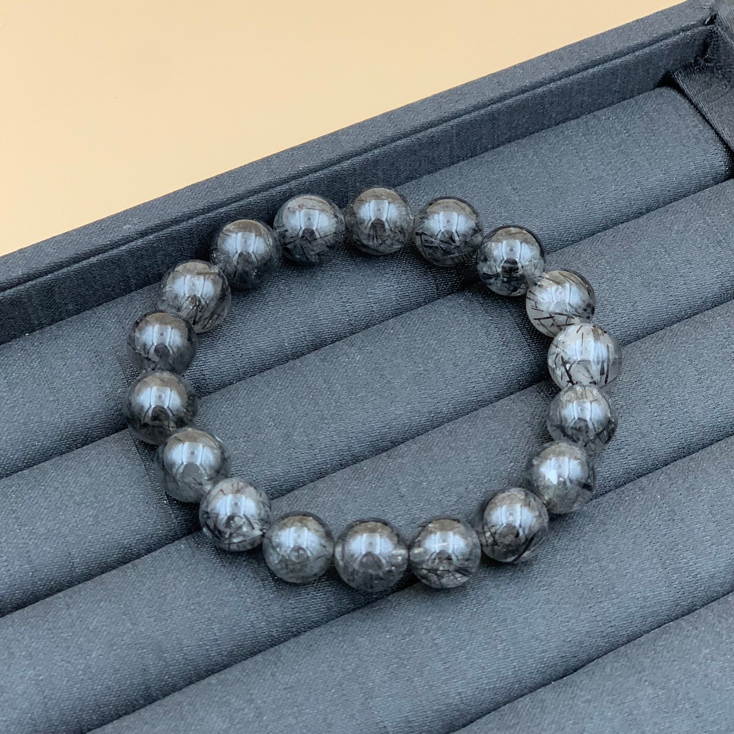 Vòng Tay Thạch Anh Tóc Đen 11 mm