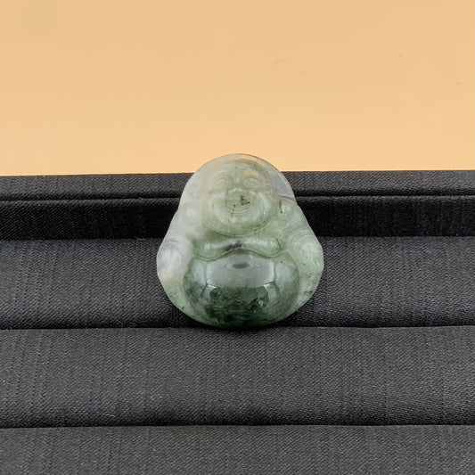 Mặt Dây Chuyền Phật Di Lặc Thạch Anh Tóc Xanh