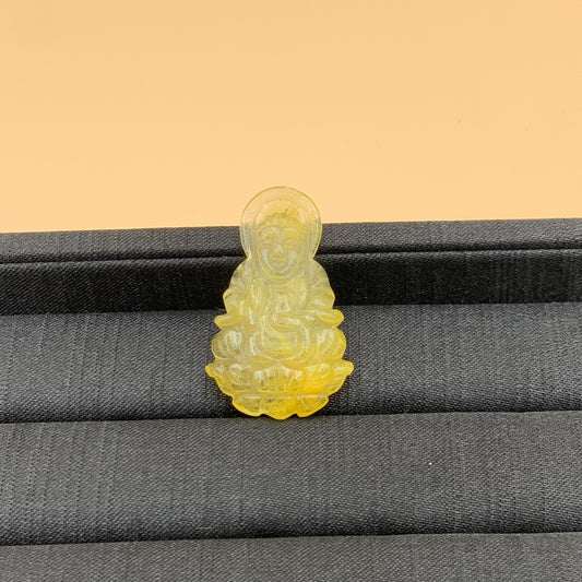 Mặt Dây Chuyền Phật Chúa Thạch Anh Tóc Vàng