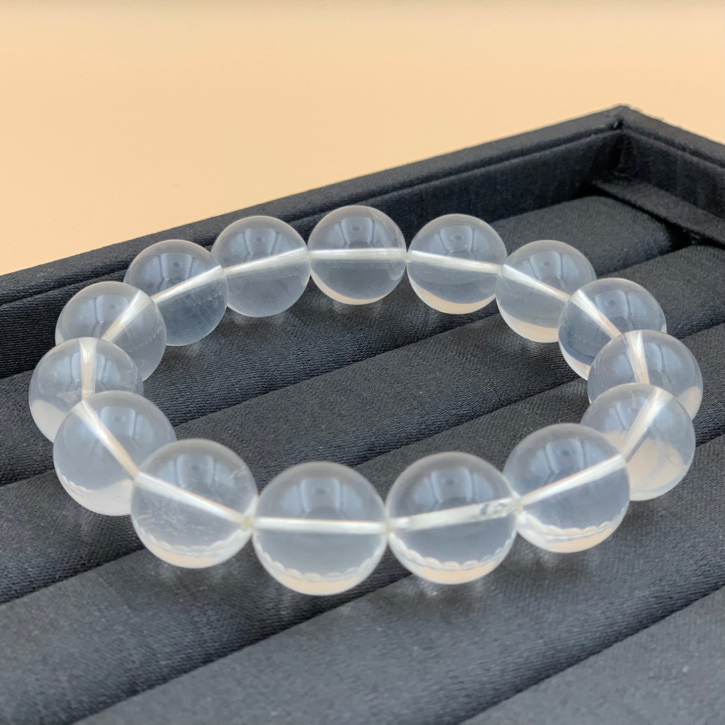 Vòng Tay Thạch Anh Trắng 14 mm