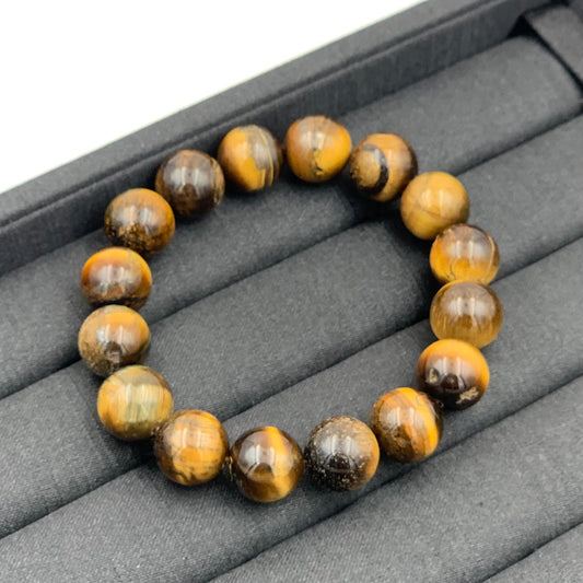 Vòng Tay Thạch Anh Mắt Hổ 12 mm