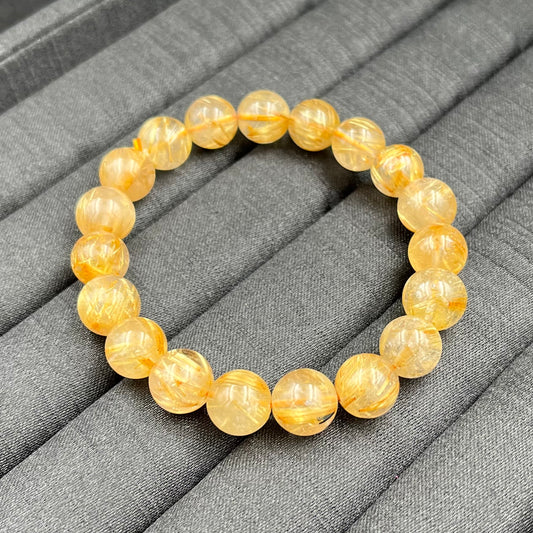 Vòng Tay Thạch Anh Tóc Vàng Vip 11 mm
